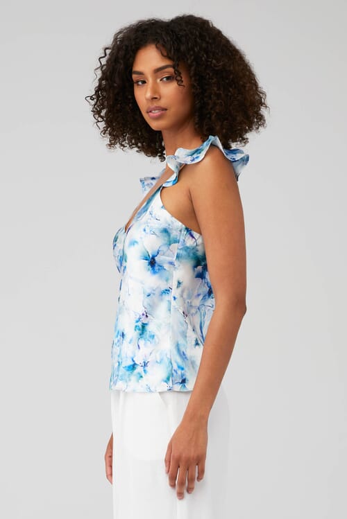 Cami NYC | Damaris Cami in Sea Floral| FashionPass