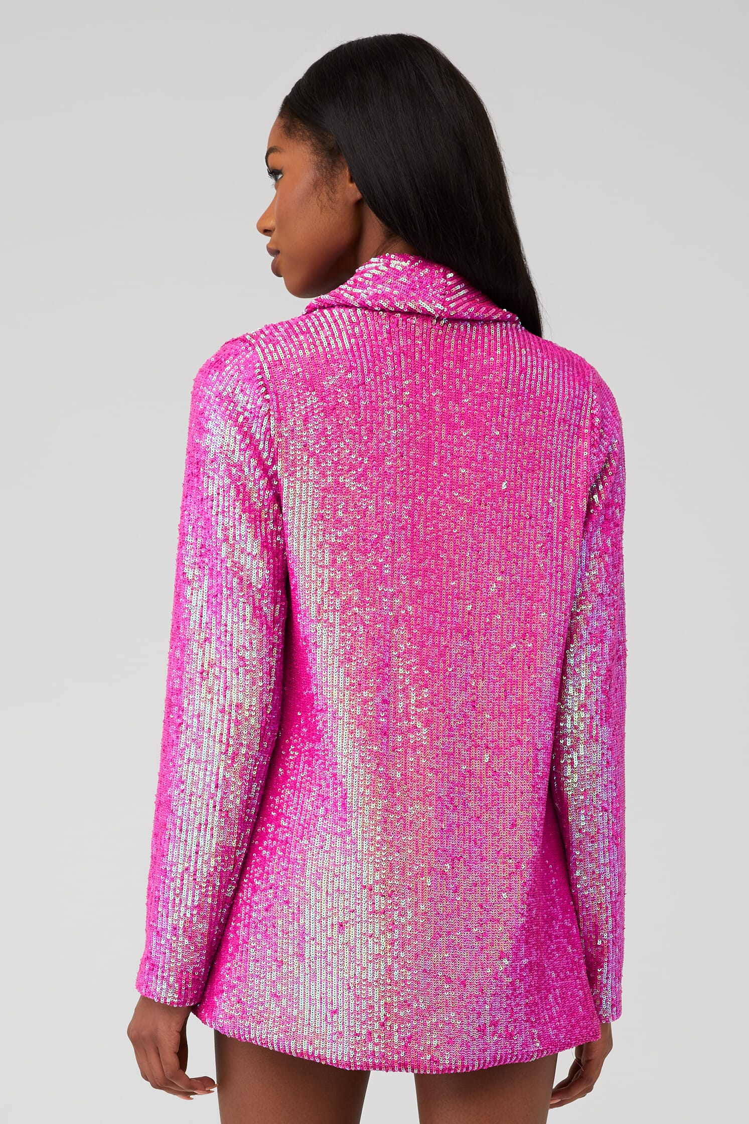 Show Me Your Mumu Dance Blazer in Pink Disco Sequin| FashionPass