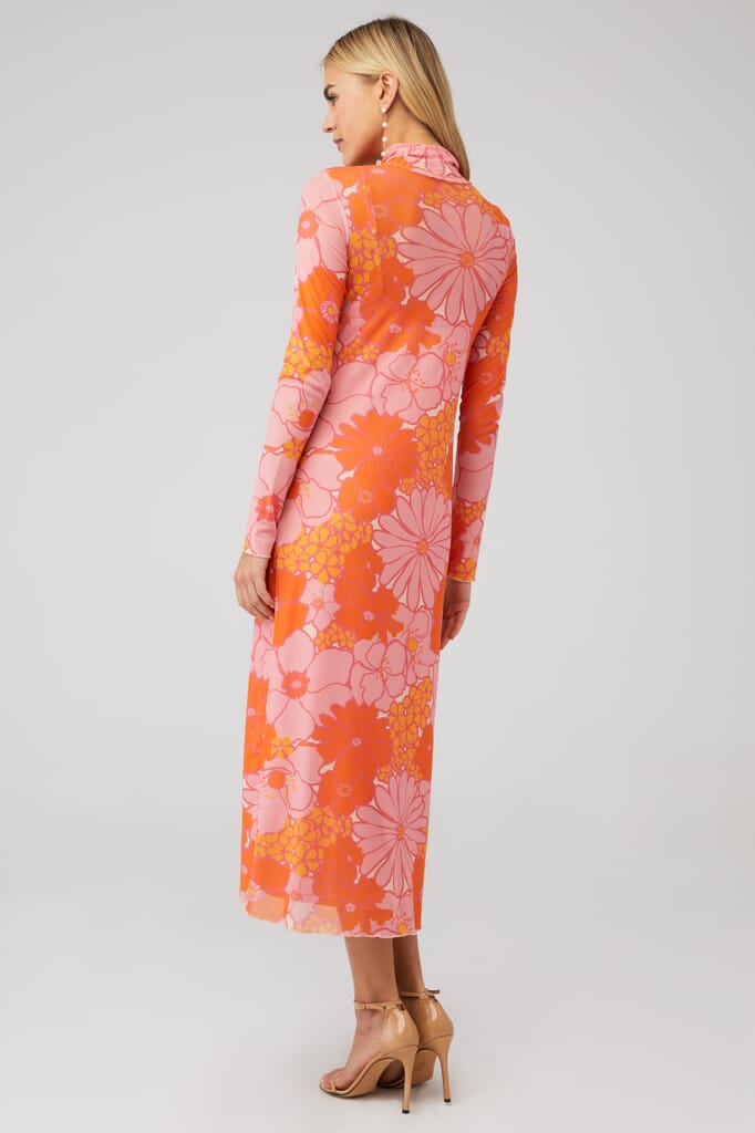 Show Me Your Mumu | Daphne Turtleneck Dress in Retro Garden Mesh ...