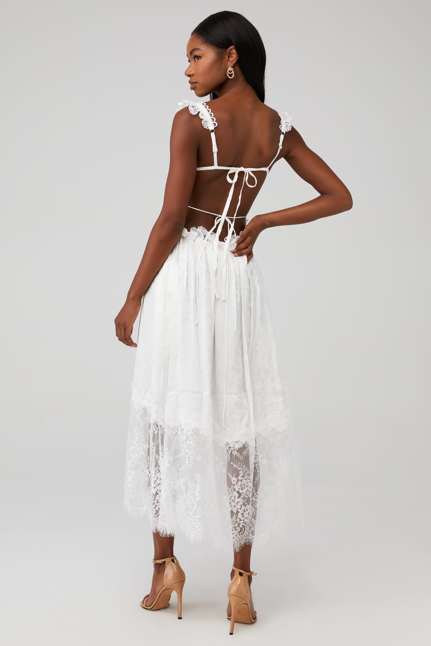 long sleeve backless bodycon dress For Love & Lemons main image 0