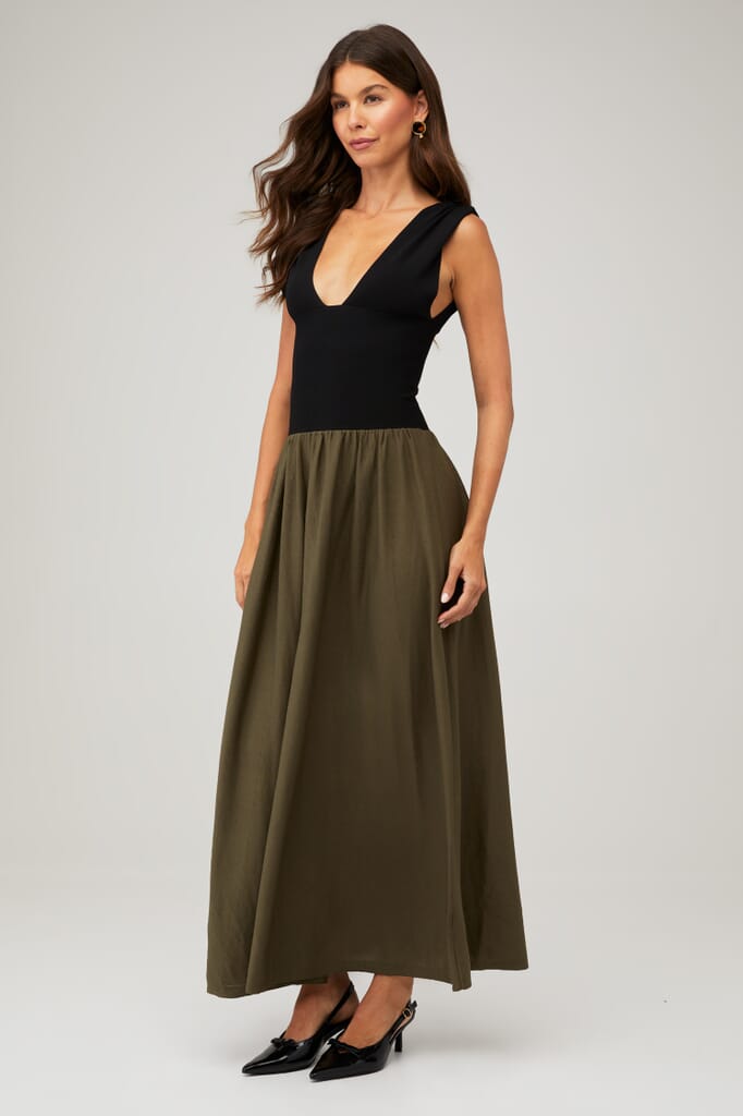 we wore what corset maxi dress WeWoreWhat