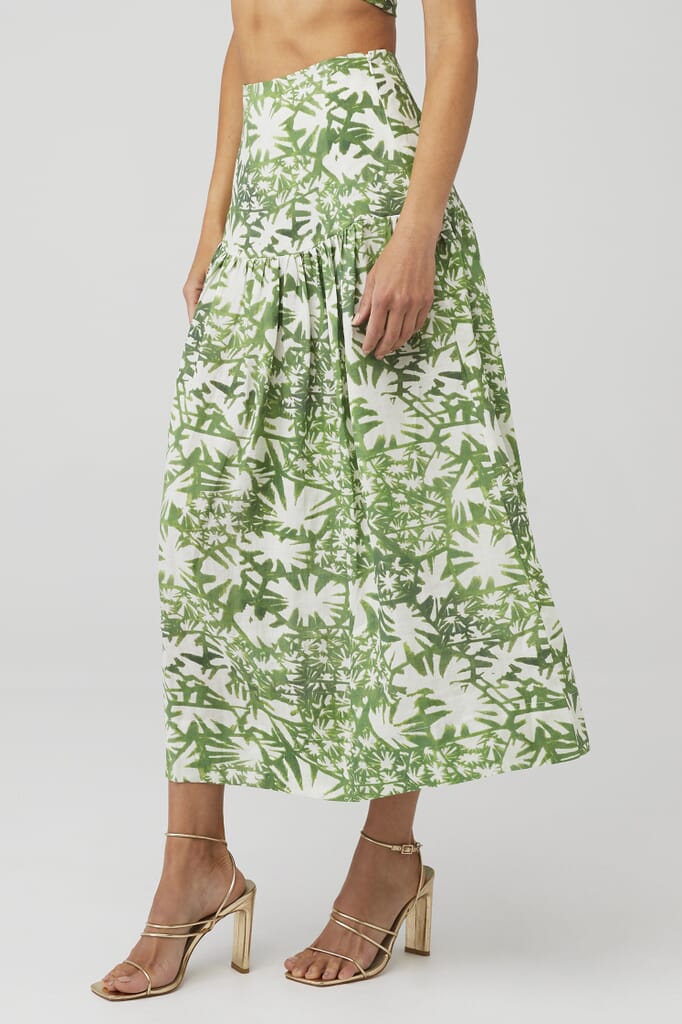 long beaded champagne dress Diana Print Dress – Hearth and Soul main image 0