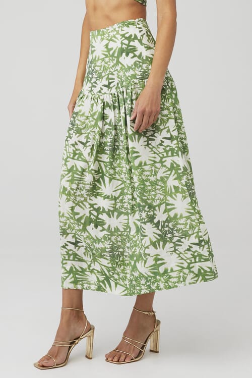 Karina Grimaldi | Devi Print Midi Skirt in Savanna| FashionPass