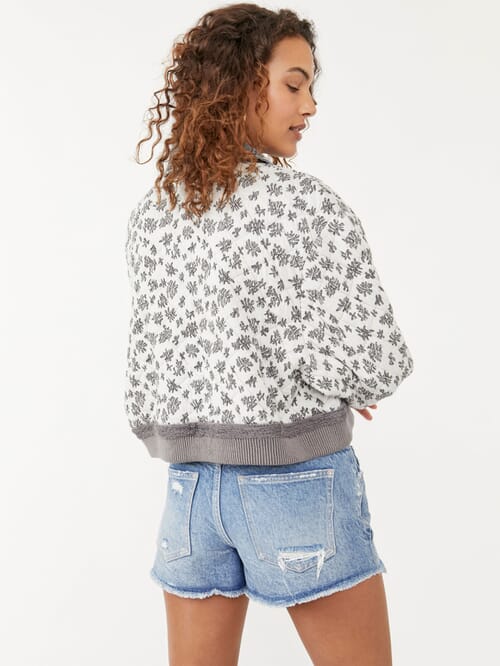 ditsy denim jacket