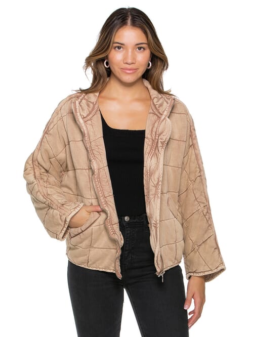 dolman quilted jacket free people