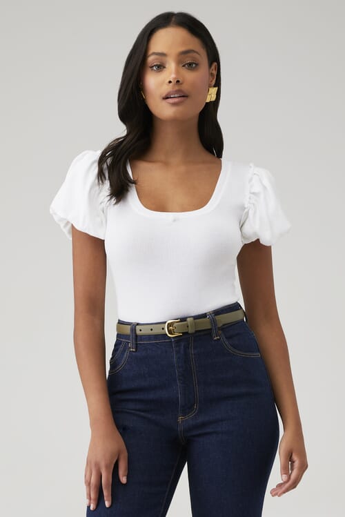 For Love & Lemons | Chantalle Top in White| FashionPass