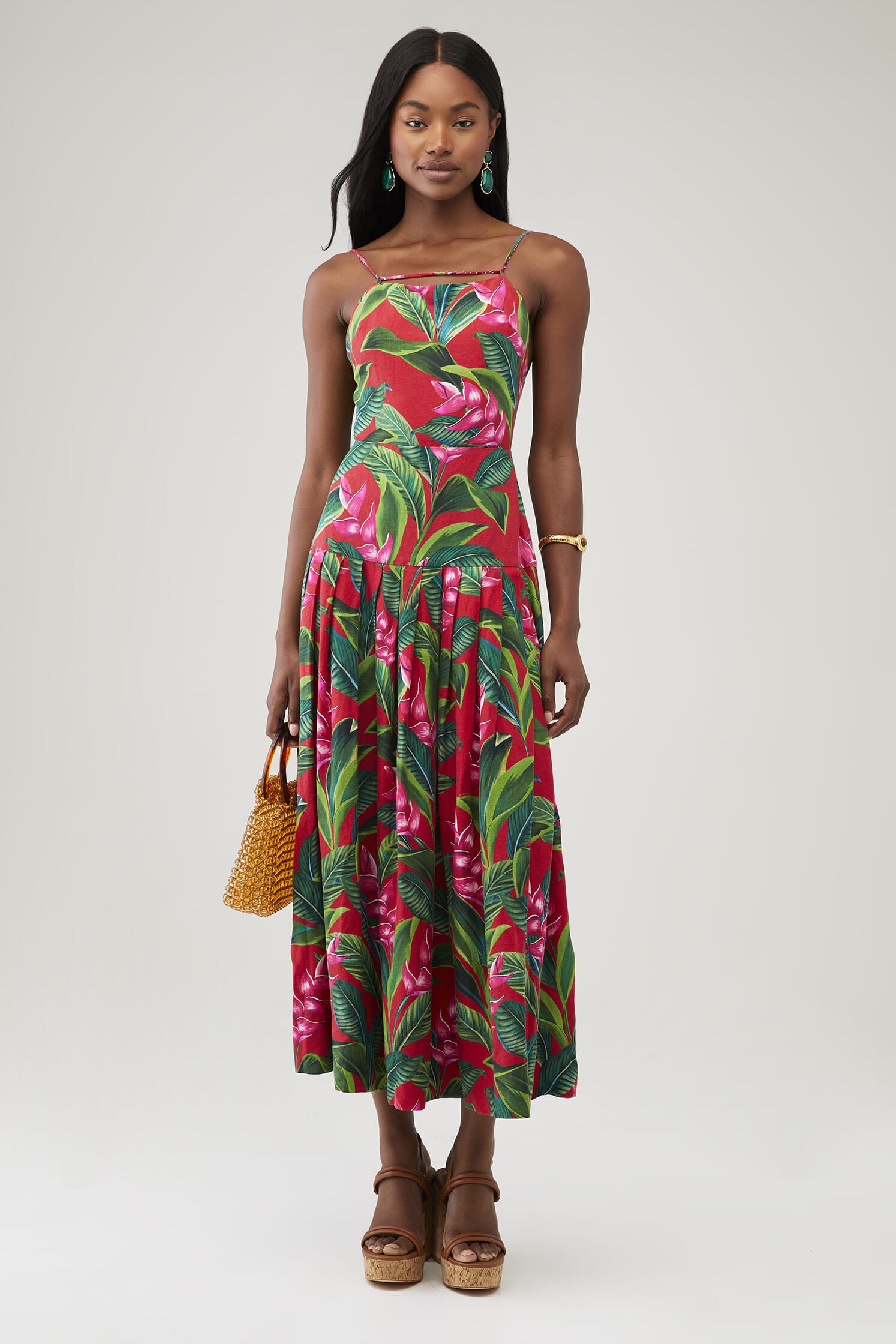 open lace back dress The Dream Square-Neck Dress main image 1