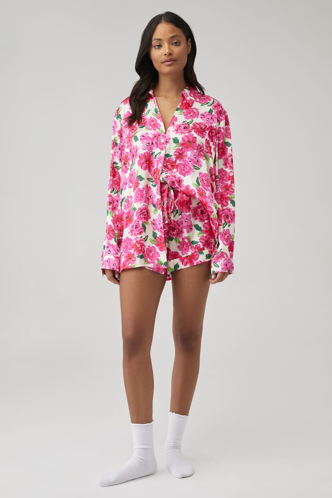 Show Me Your Mumu | Early Riser Pj Set in Pink Floral| FashionPass