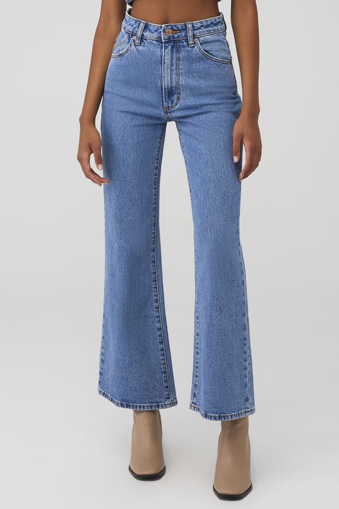 Rolla's | East Coast Flare Ankle in Lucy Blue| FashionPass