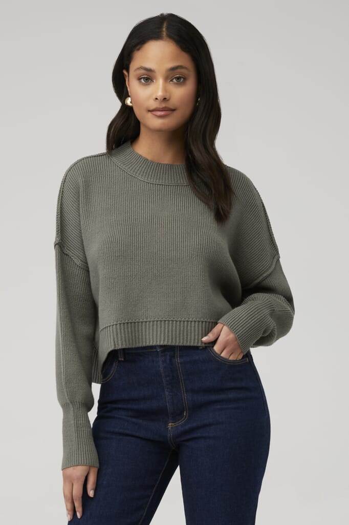 Free People Easy Street Crop in Dried Basil FashionPass Free People Easy Street Crop in Dried Basil FashionPass