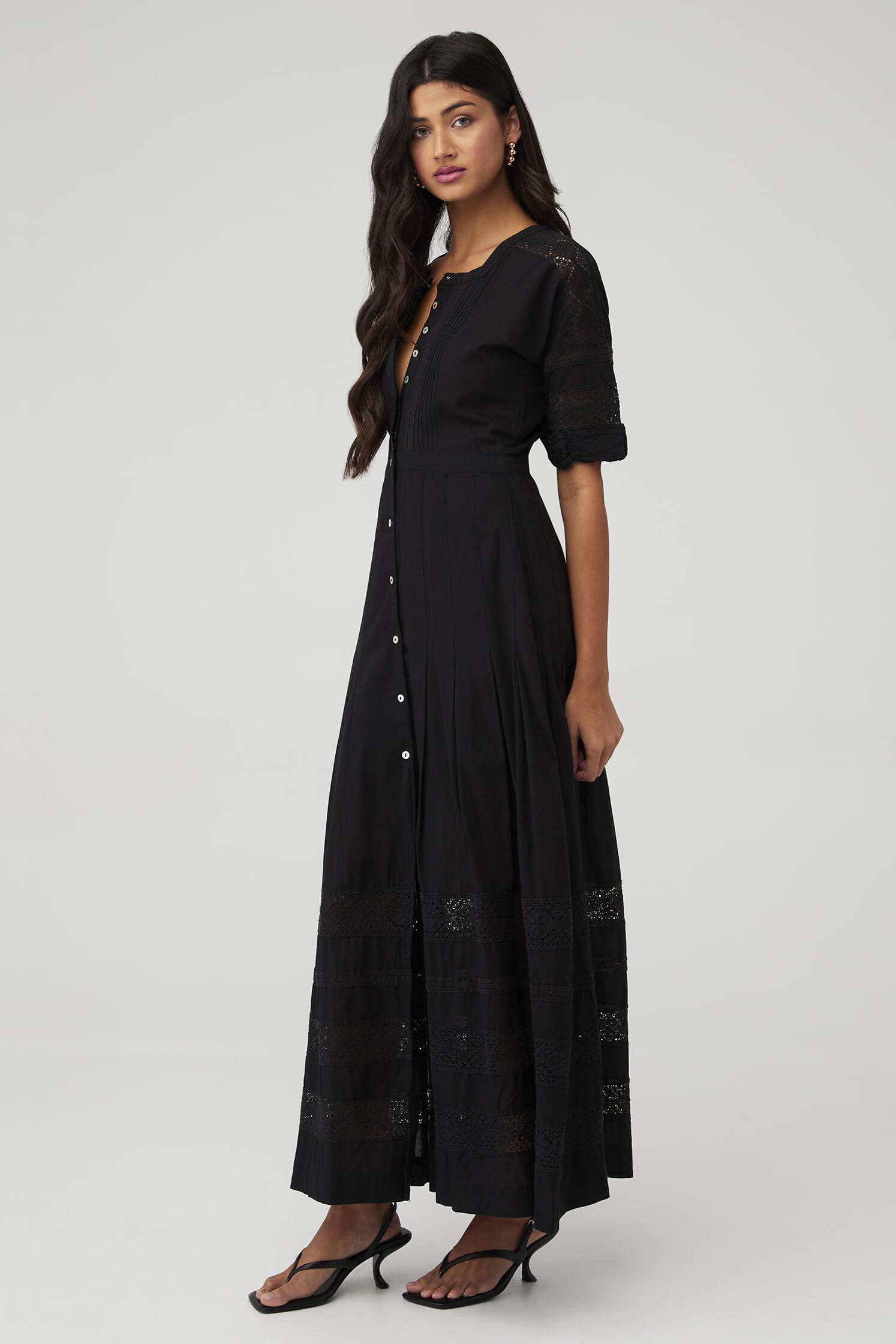 LoveShackFancy | Edie Dress in Black| FashionPass