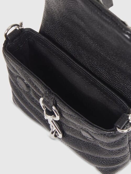 Rebecca Minkoff, Edie Quilted Micro Crossbody in Black