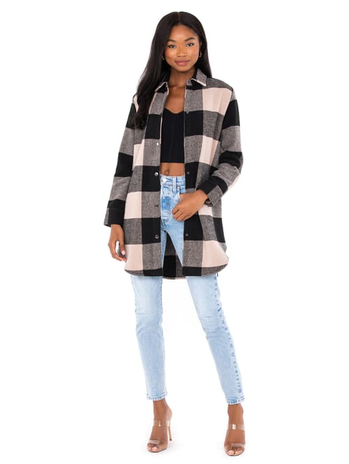 Bb dakota eldridge plaid 2024 coat