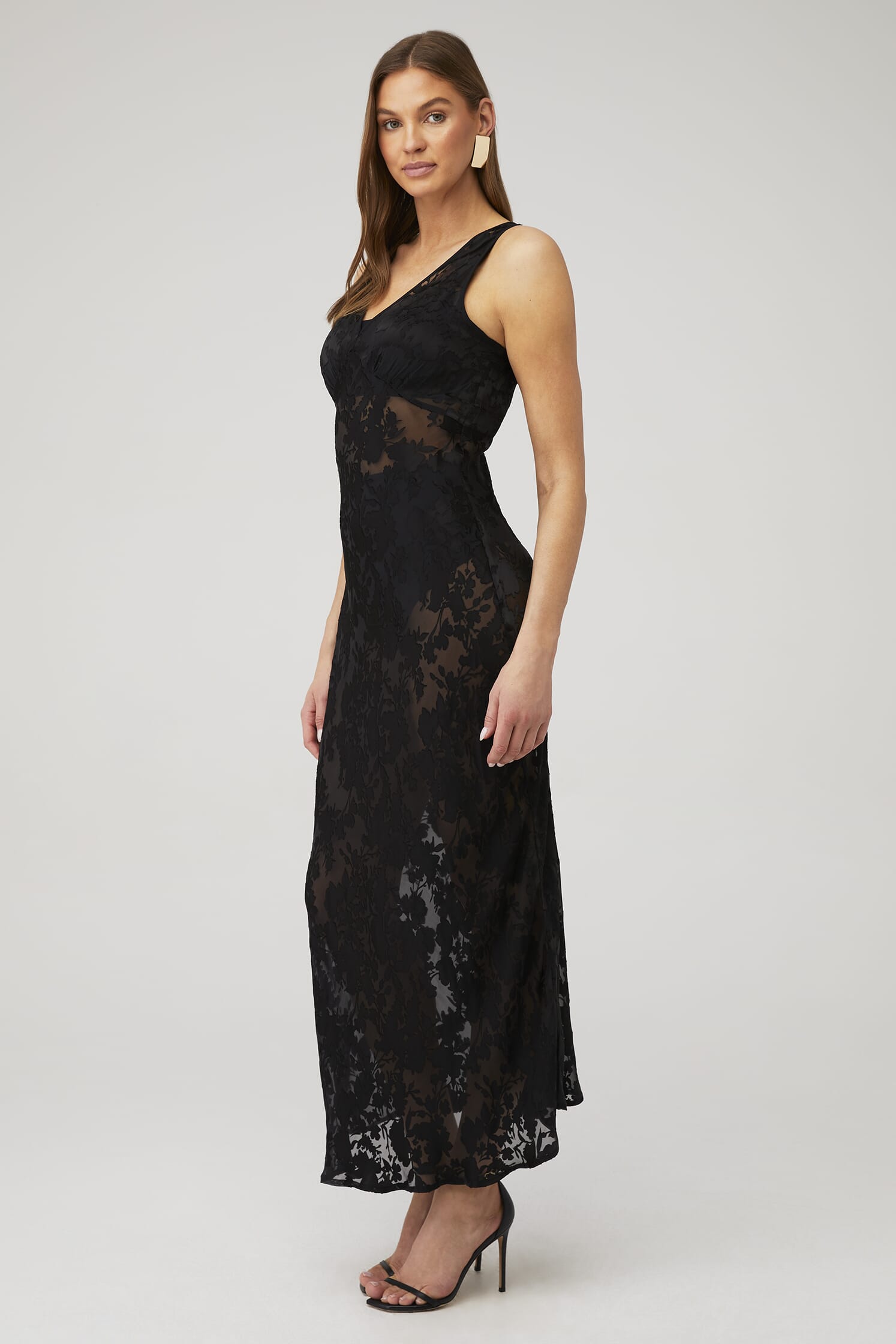Rolla's | Eliza Burnout Dress in Black| FashionPass