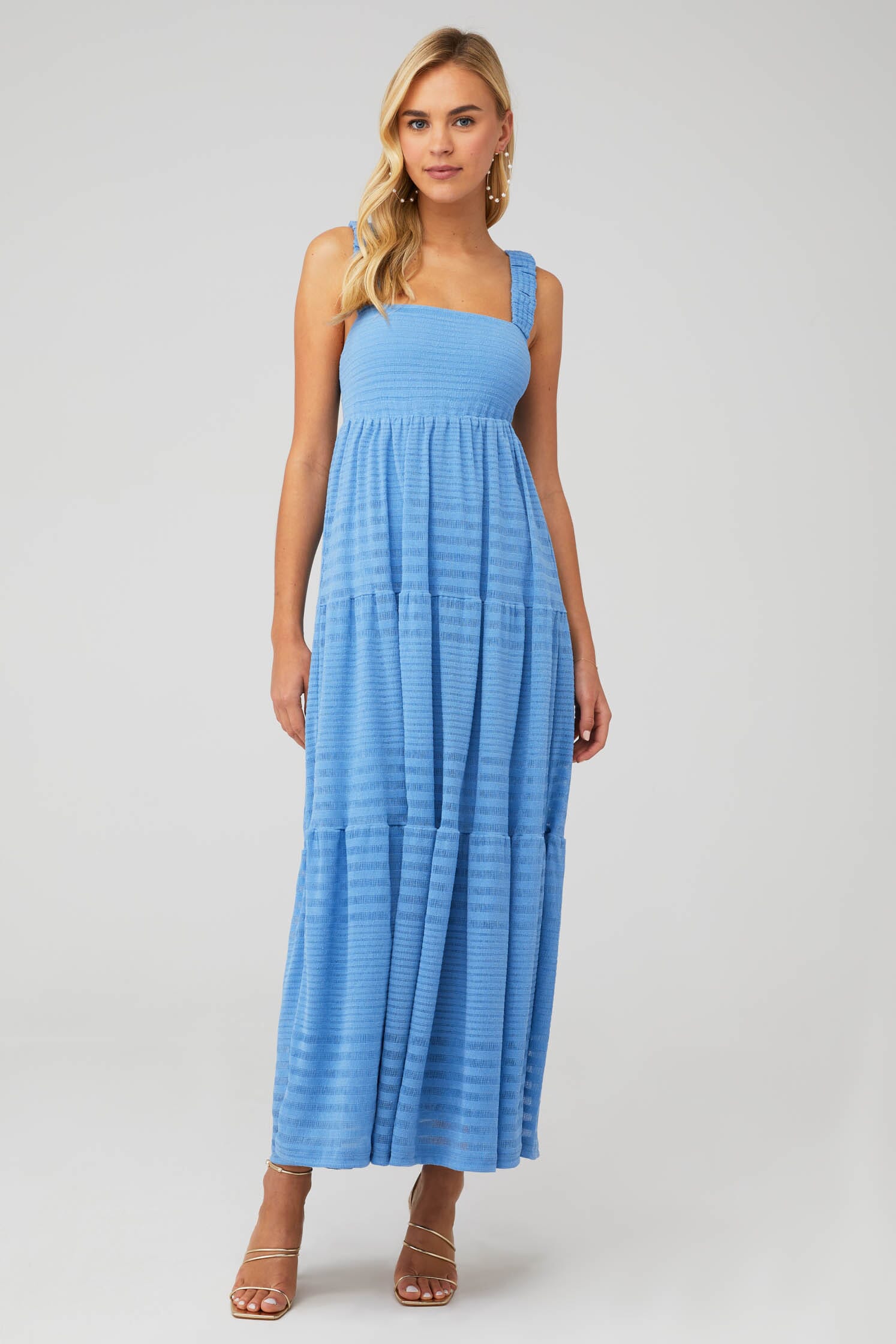 knee length dresses for ladies Eloise Maxi Dress White