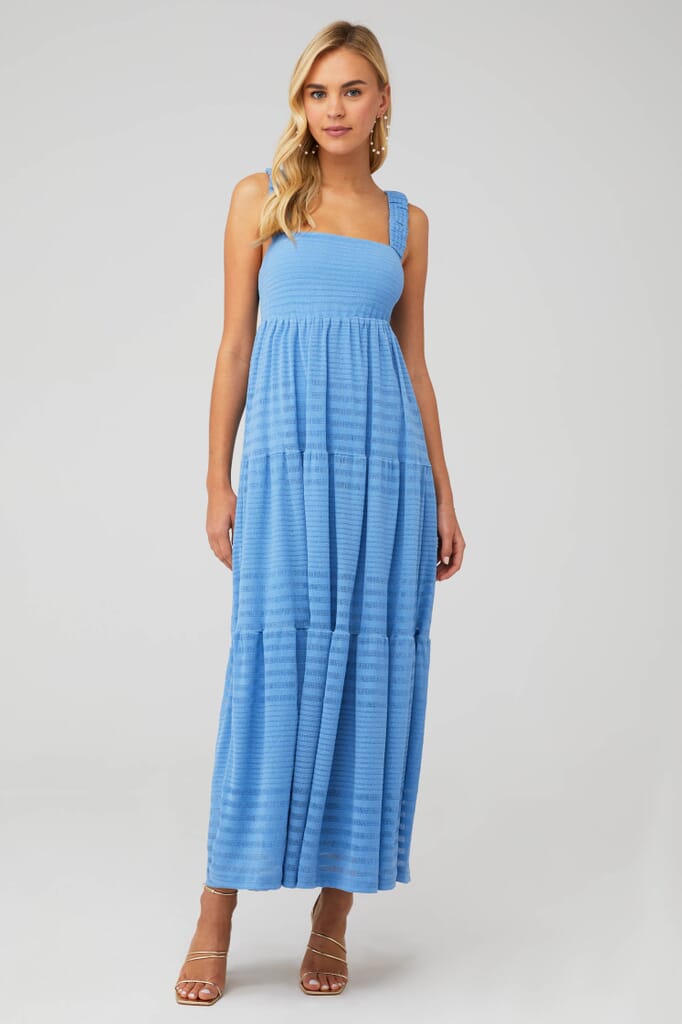 hobbs blue eloise dress Eloise Blue Silk Wedding Dress