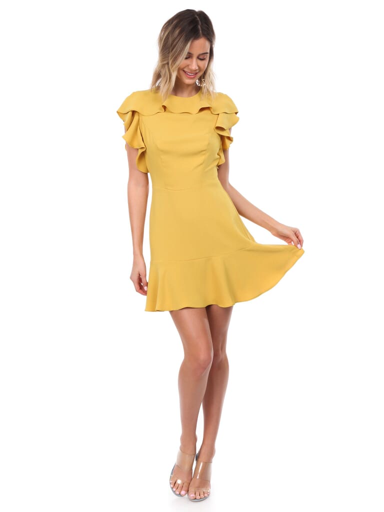 Amanda Uprichard | Emery Dress in Marigold| FashionPass