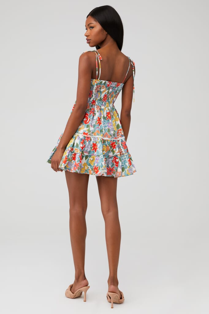 RAYS FOR DAYS | Emma Mini Dress in Painted Floral| FashionPass
