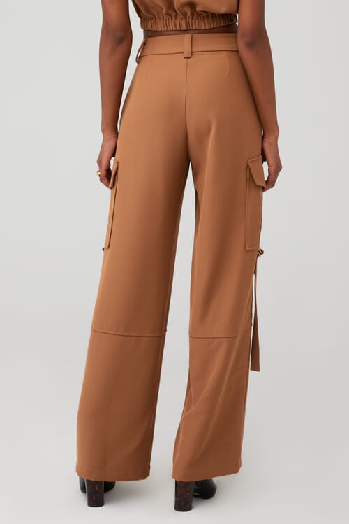 Line & Dot | Enzo Cargo Pants in Camel| FashionPass