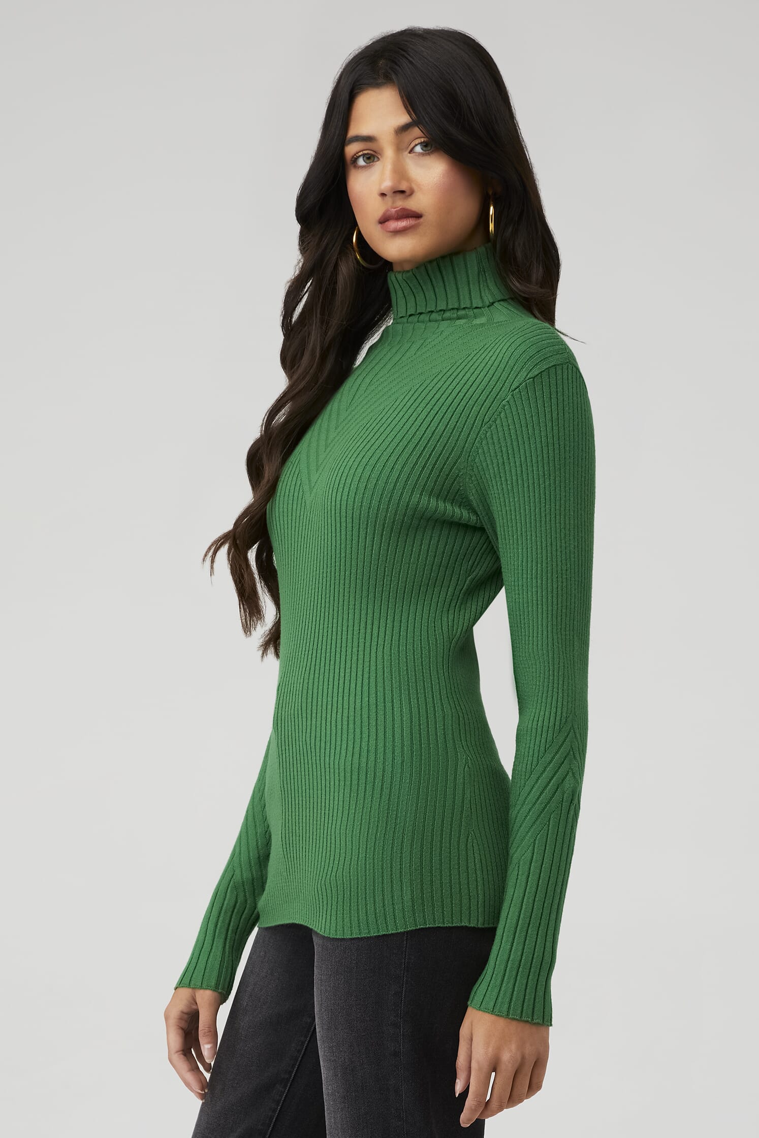 Shop Varley Womens Esme Rib Roll Neck Sweater