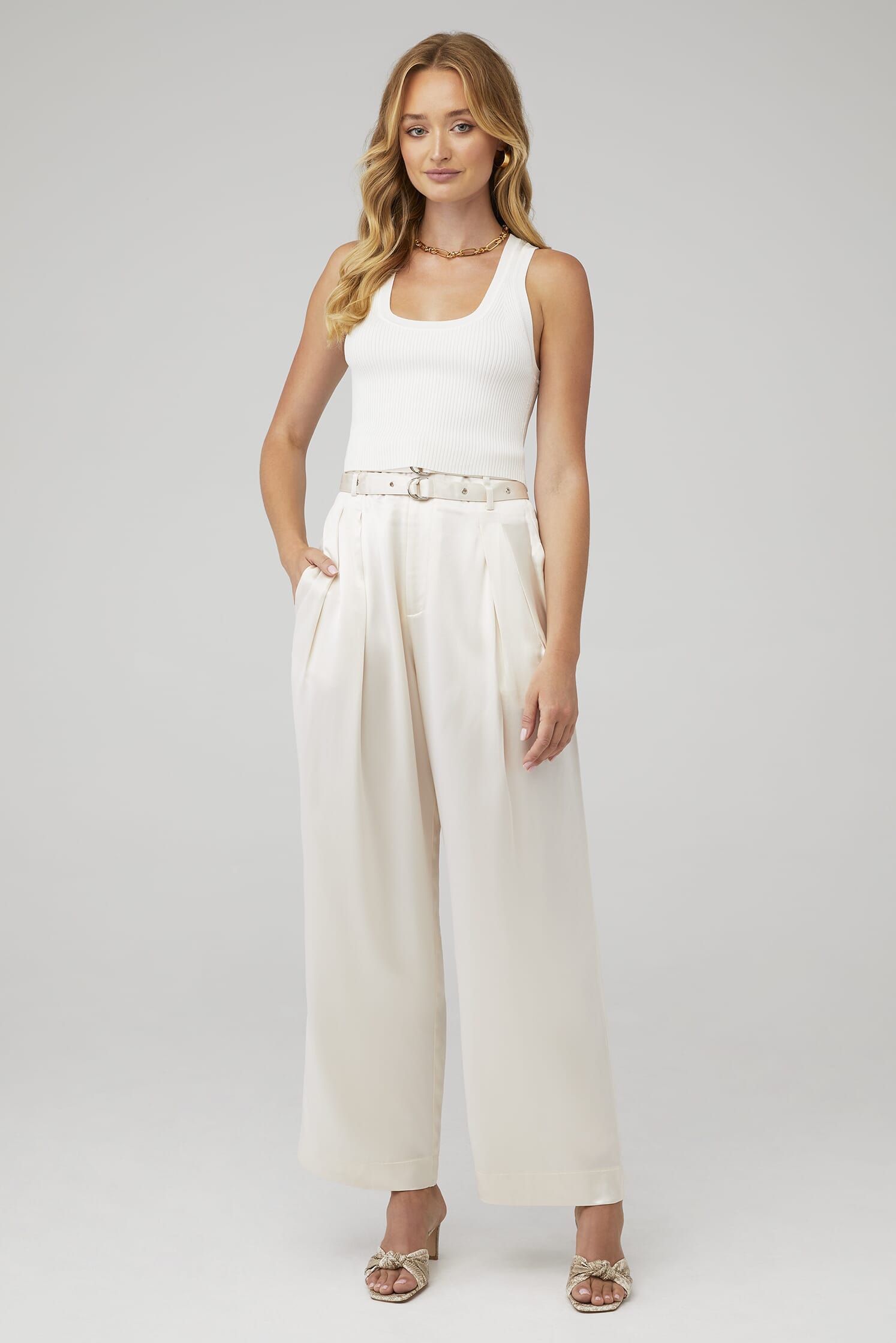 Nonchalant Label | Eve Crop in White| FashionPass