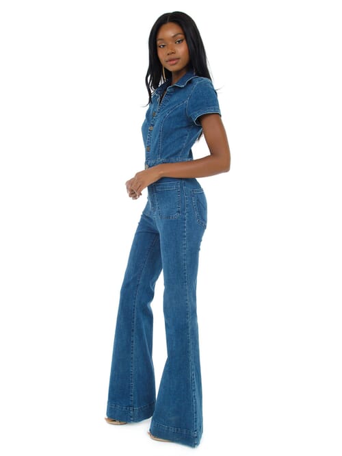 mumu denim jumpsuit