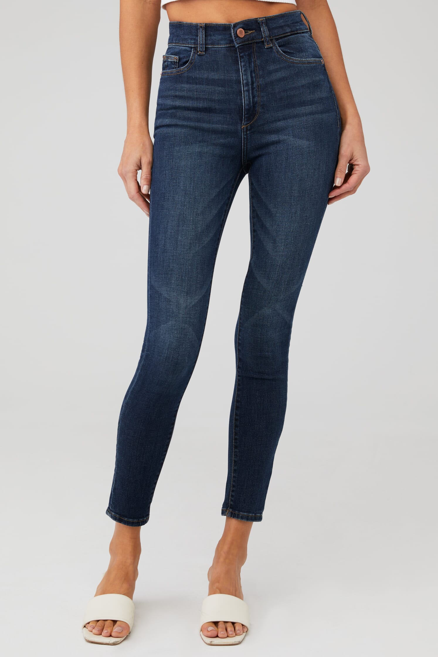 DL1961 | Farrow Ankle High Rise Skinny in Graham| FashionPass