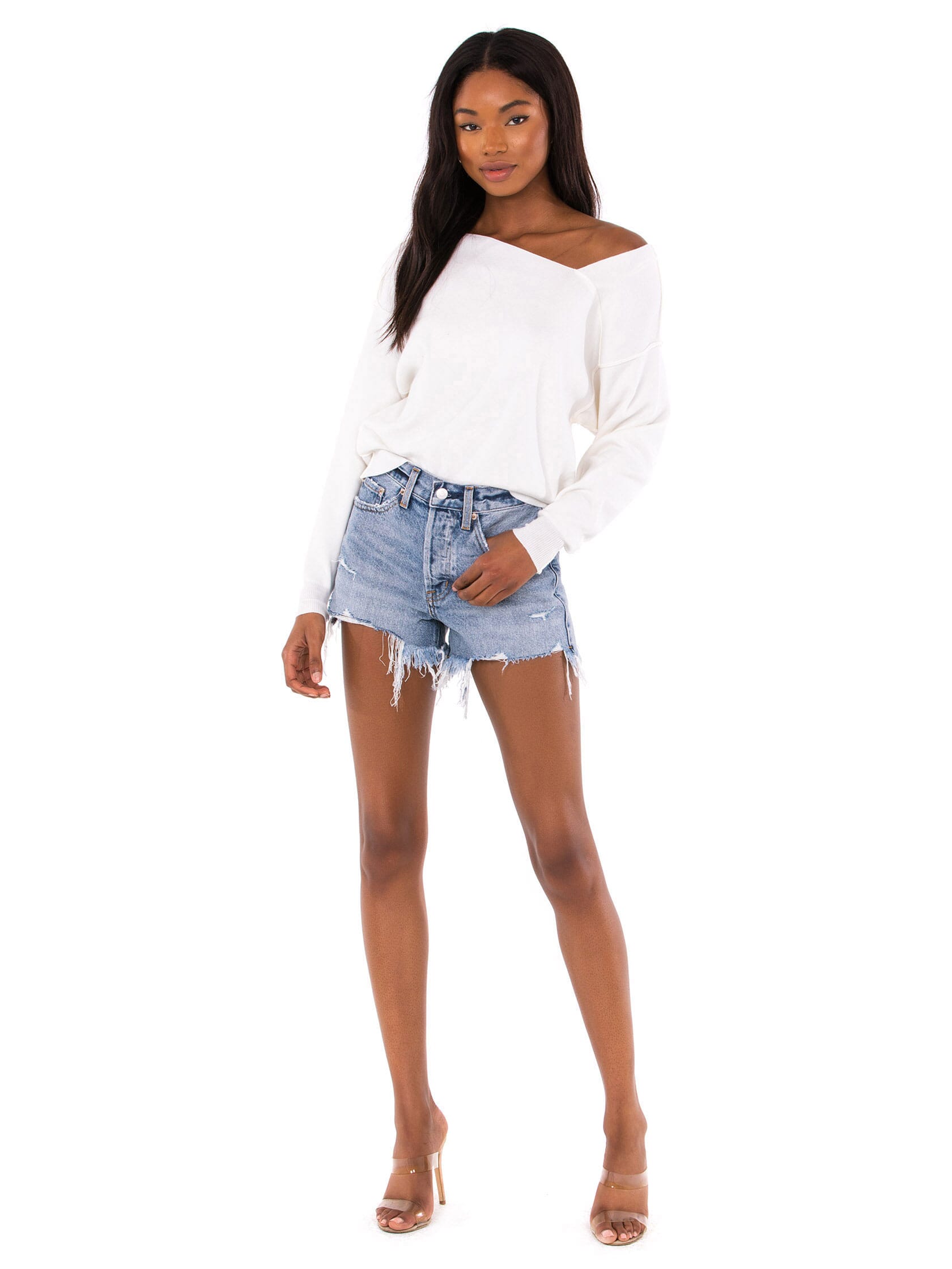 Line & dot best sale favorite off shoulder sweater