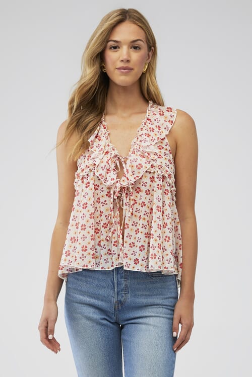 kazu♡ LoveShackFancy | X Fashionpass Kazu Top in Dusty Lavender
