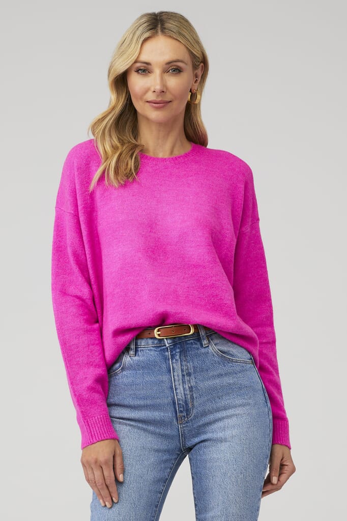 Show Me Your Mumu | Feel Good Sweater in Fuschia Knit| FashionPass