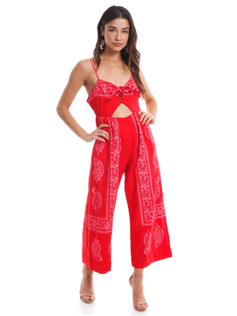 Free People | Feel Sun Jumpsuit in Red| FashionPass