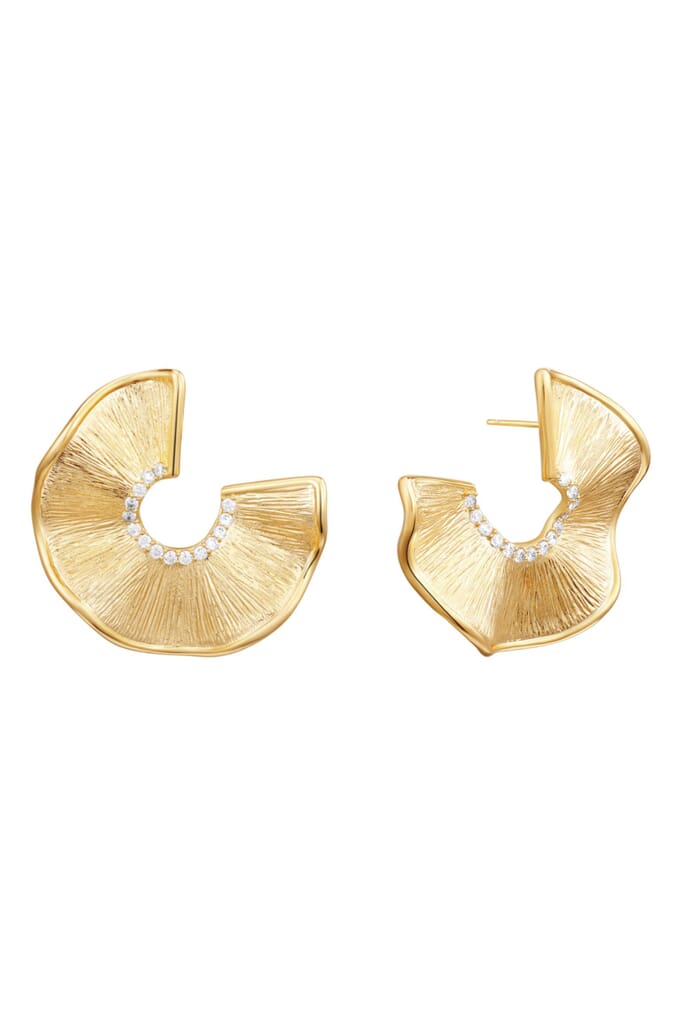 JACKIE MACK, Sunrise Small Hoops in Gold