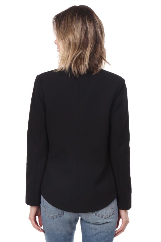 BLAQUE LABEL Fitted Sculpted Blazer in Black