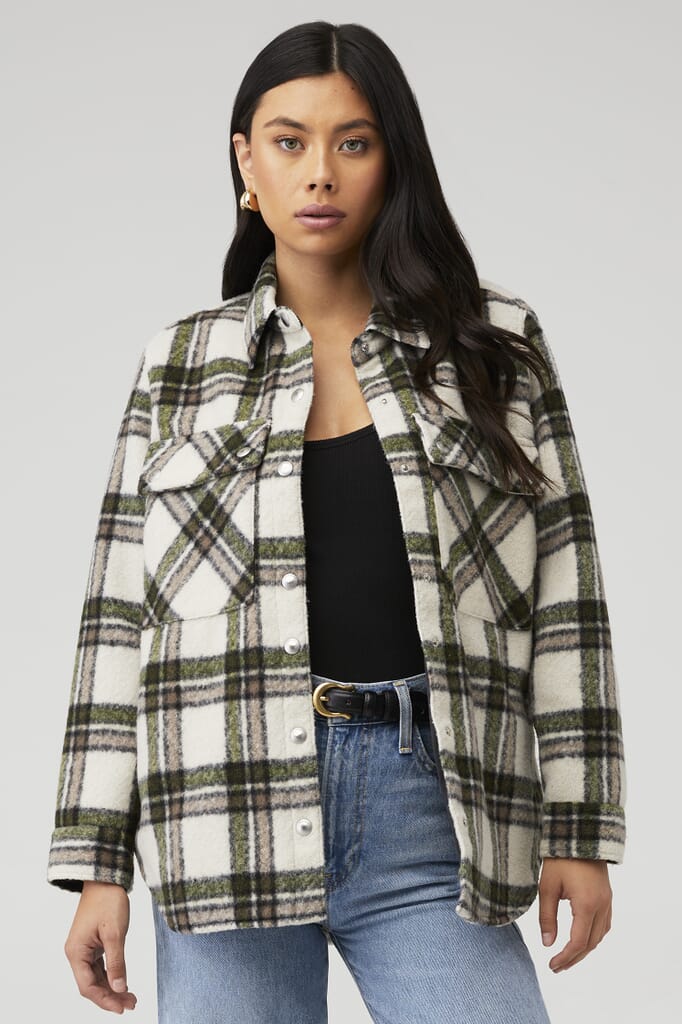 Blank NYC | Flannel Shacket in Outsider| FashionPass