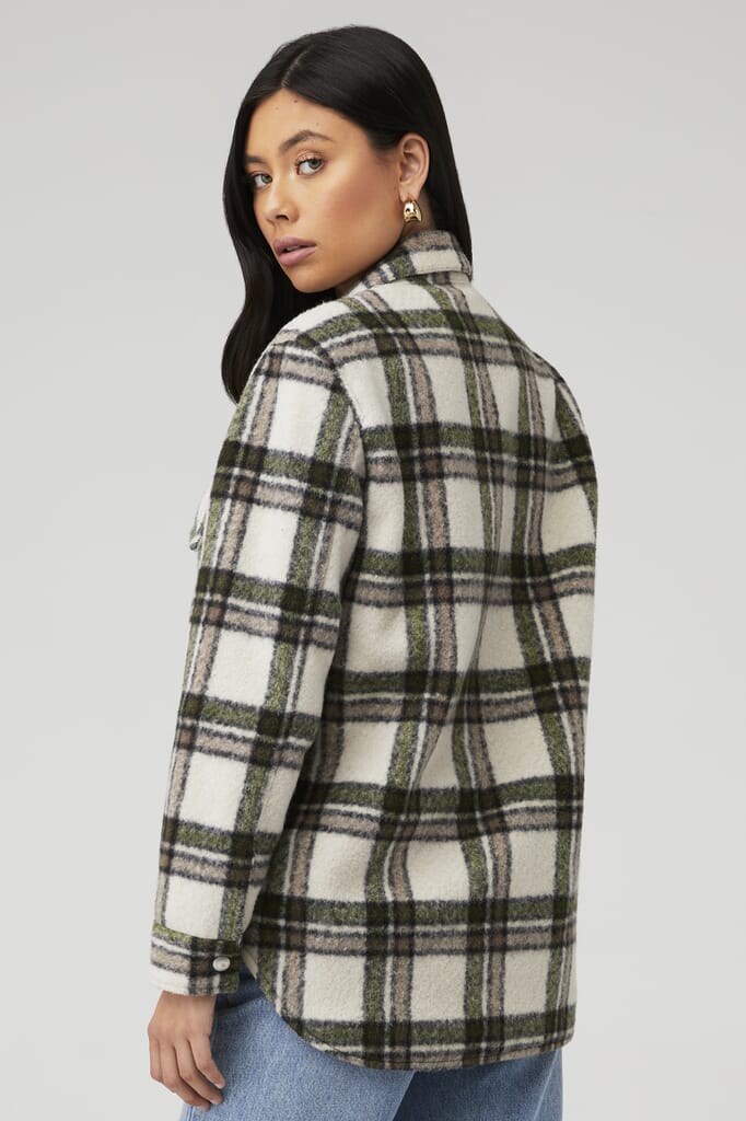 Blank NYC | Flannel Shacket in Outsider| FashionPass