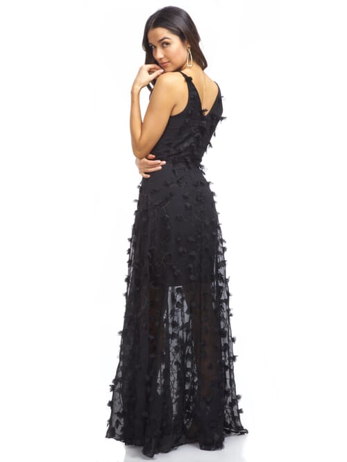 Dress the population outlet black lace dress