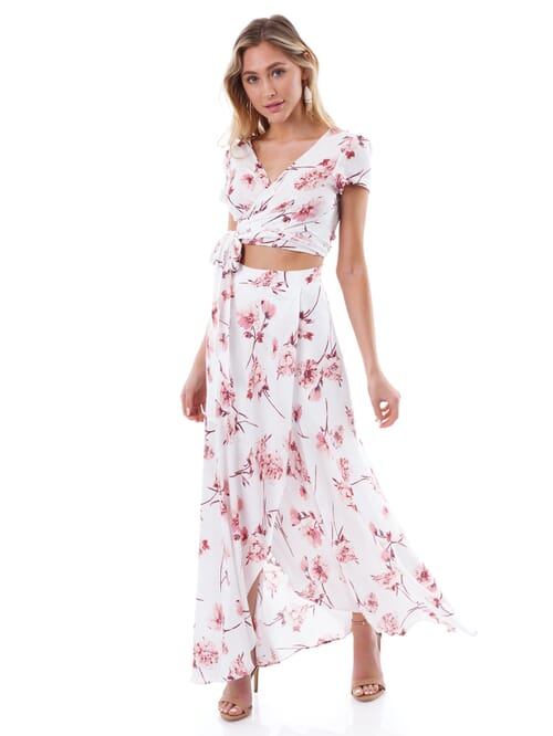 floral two piece sets