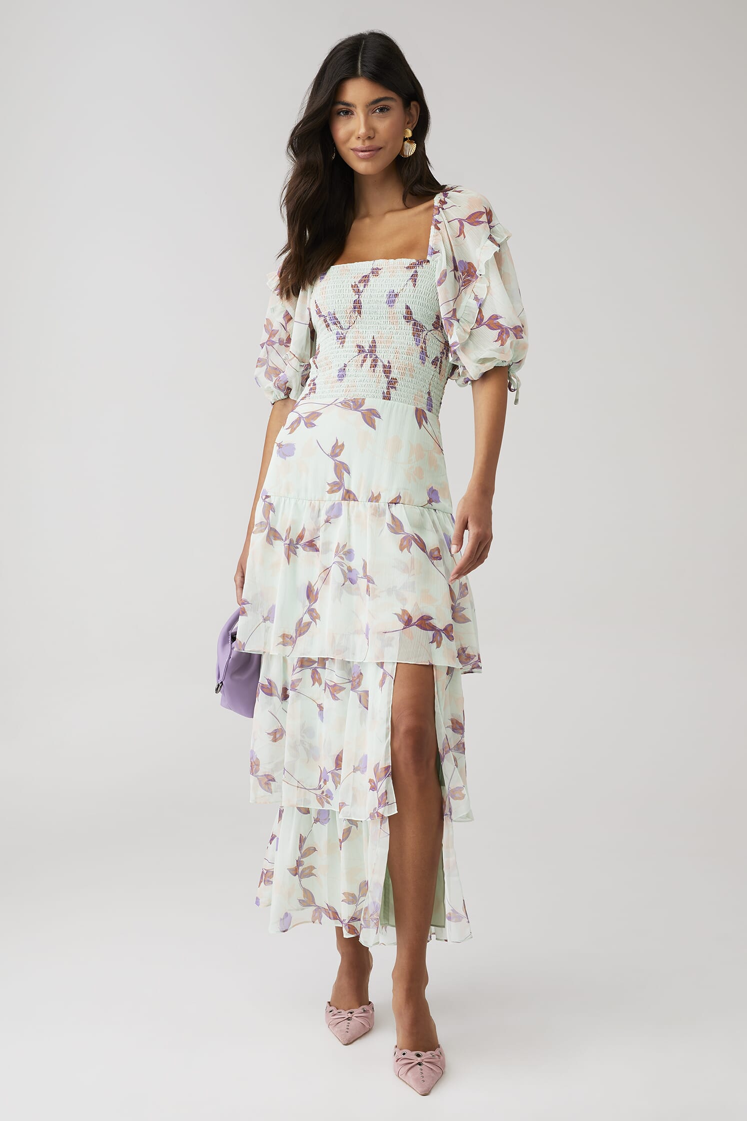 amanda uprichard pink and white dress Amanda Uprichard