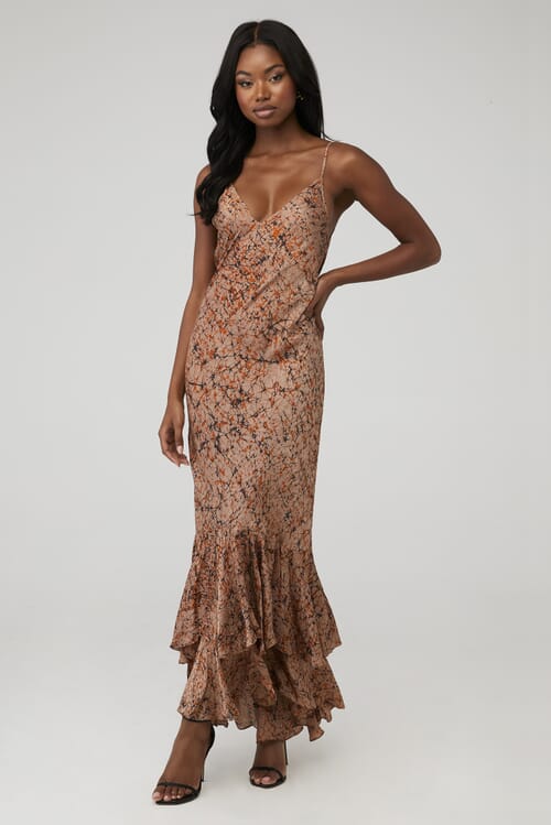 MINKPINK | Wayward Maxi Dress in Toffee| FashionPass