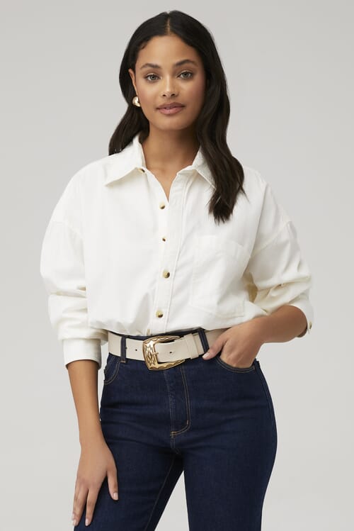 (取寄) フリーピープル レディース フレディ シャツ Free People women Freddie Shirt Optic White Free People Women's Freddie Shirt, Optic White at Amazon