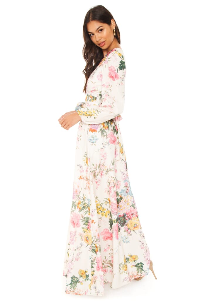 Garden Party Floral Maxi Dress - sparkleshinylove