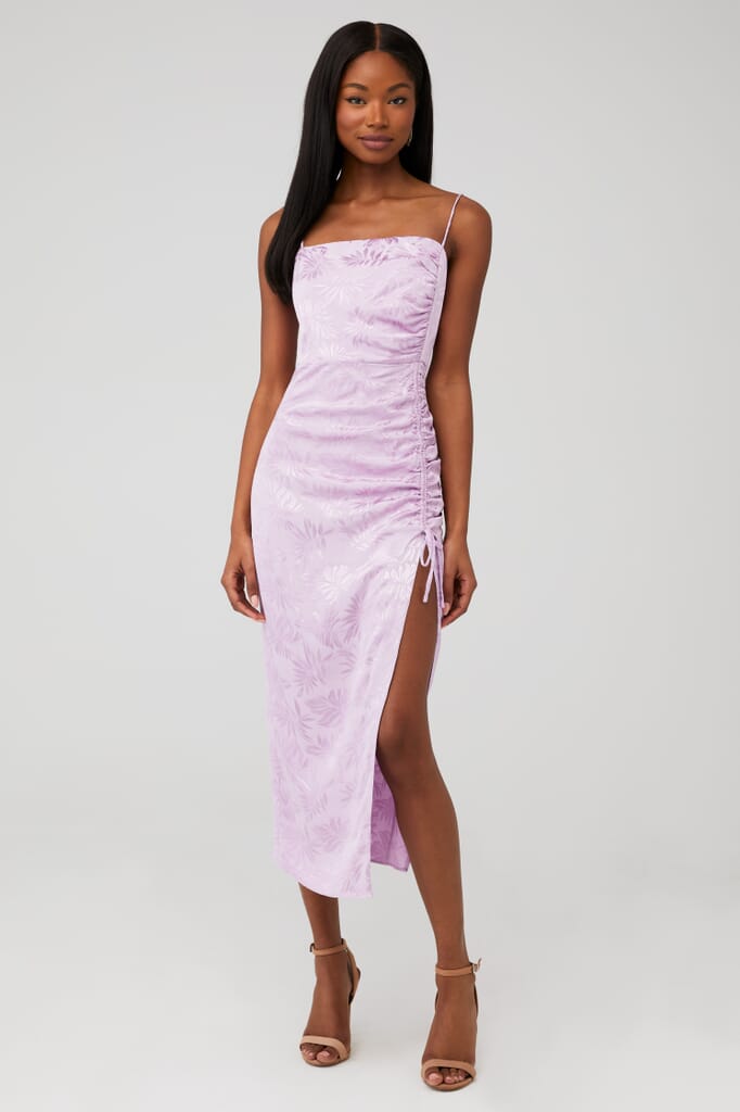 Saylor | Gardenia Dress in Amethyst | FashionPass