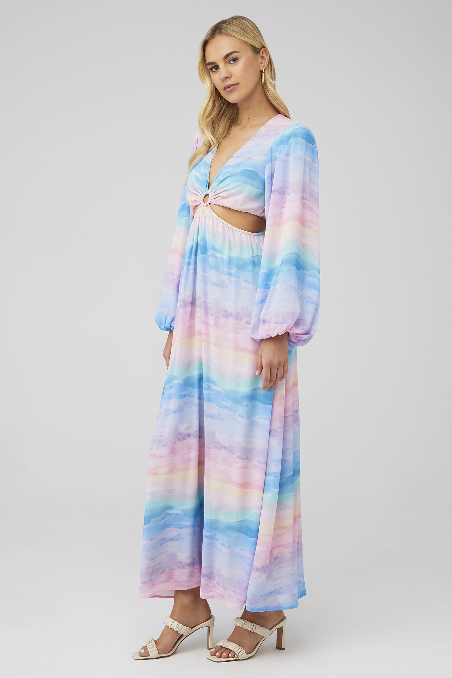 Show Me Your Mumu Go Out Cut Out Maxi Dress - Size Xs