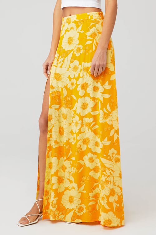 Floral maxi festival skirt hotsell