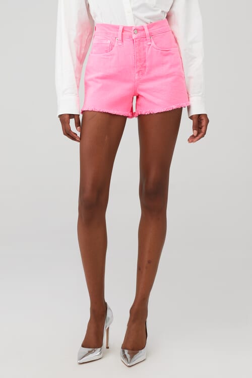 Good American | Good '90s Shorts in Hawaiian Pink| FashionPass