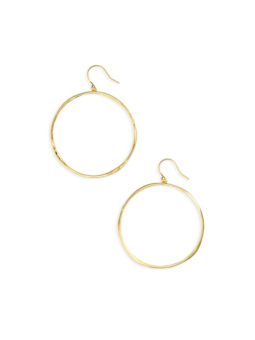 gorjana g ring hoop earrings