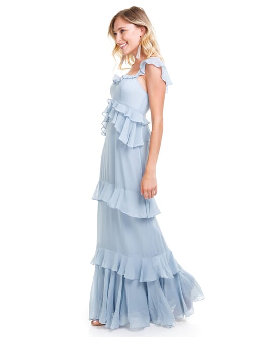 Wayf darlene tiered ruffle maxi clearance dress