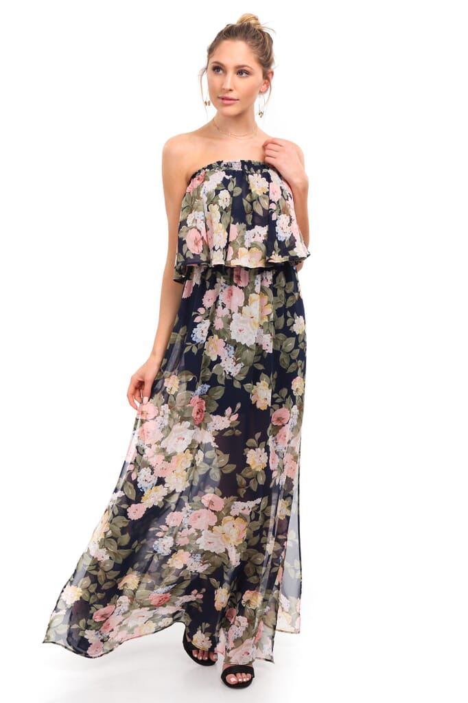 Show Me Your Mumu Hacienda Maxi Dress in Party Blossom