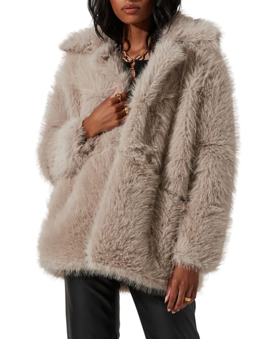 ASTR Hadley Coat in Silver FashionPass