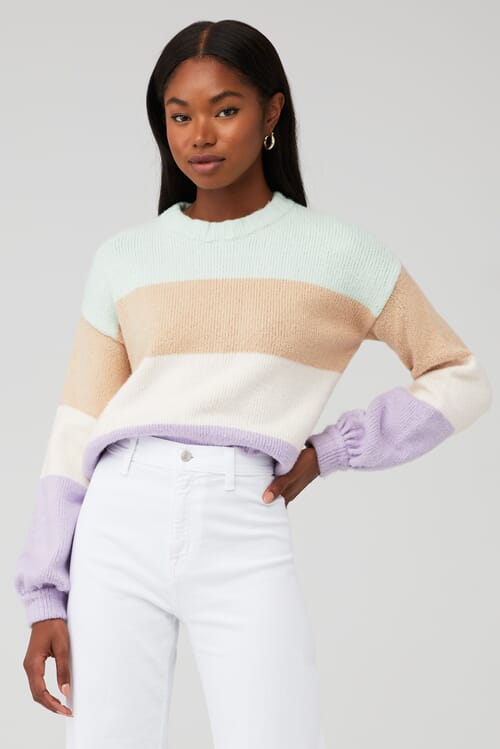 Striped 2024 pastel sweater